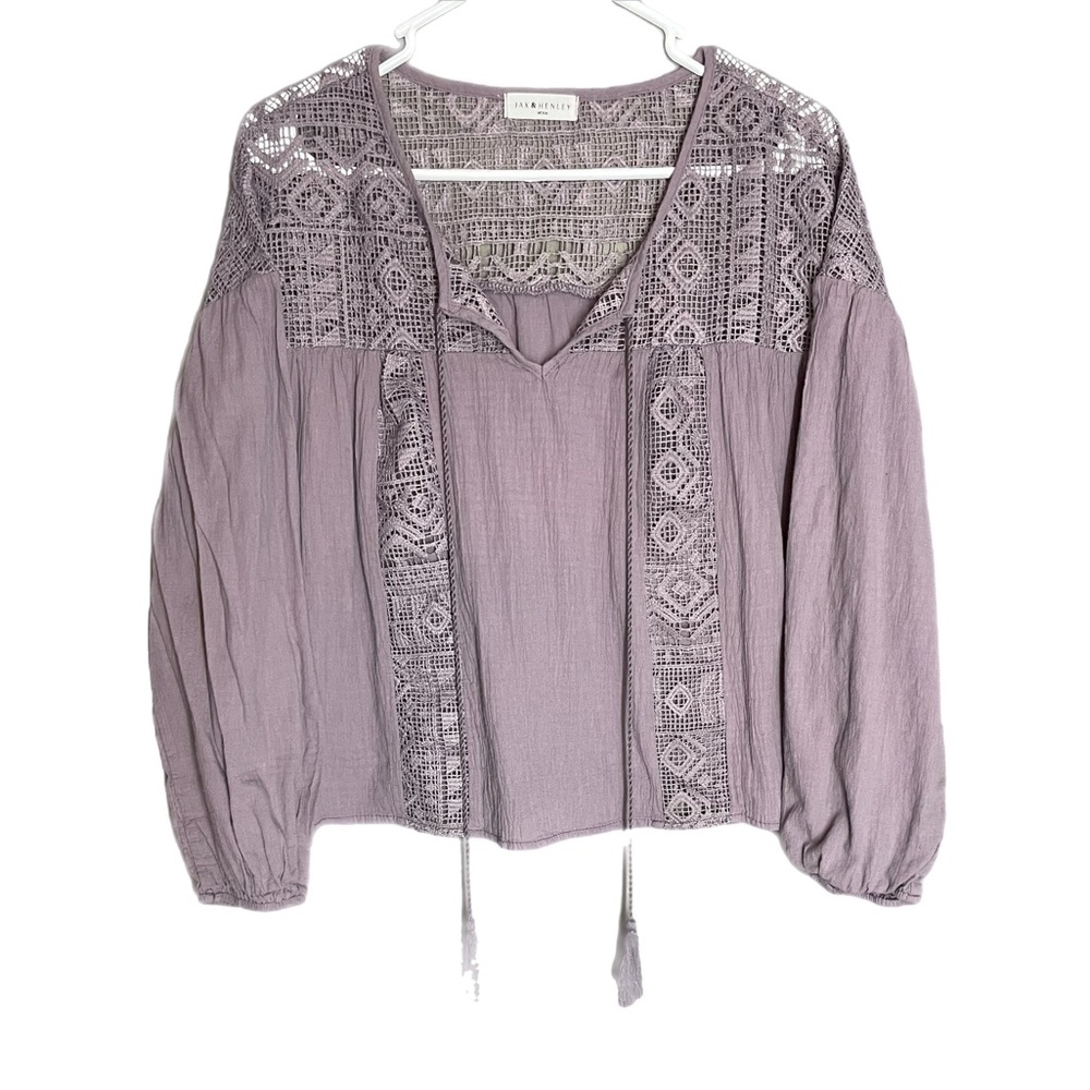 Jax & Henley Long Sleeve Blouse Women’s Size Medium